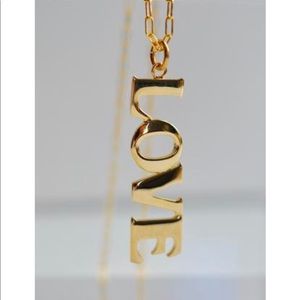 Cut out love  necklace